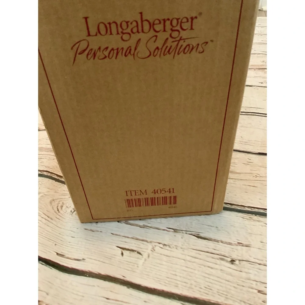 Longaberger Personal Solutions Organizer Bin Bone White Item 40541 Large